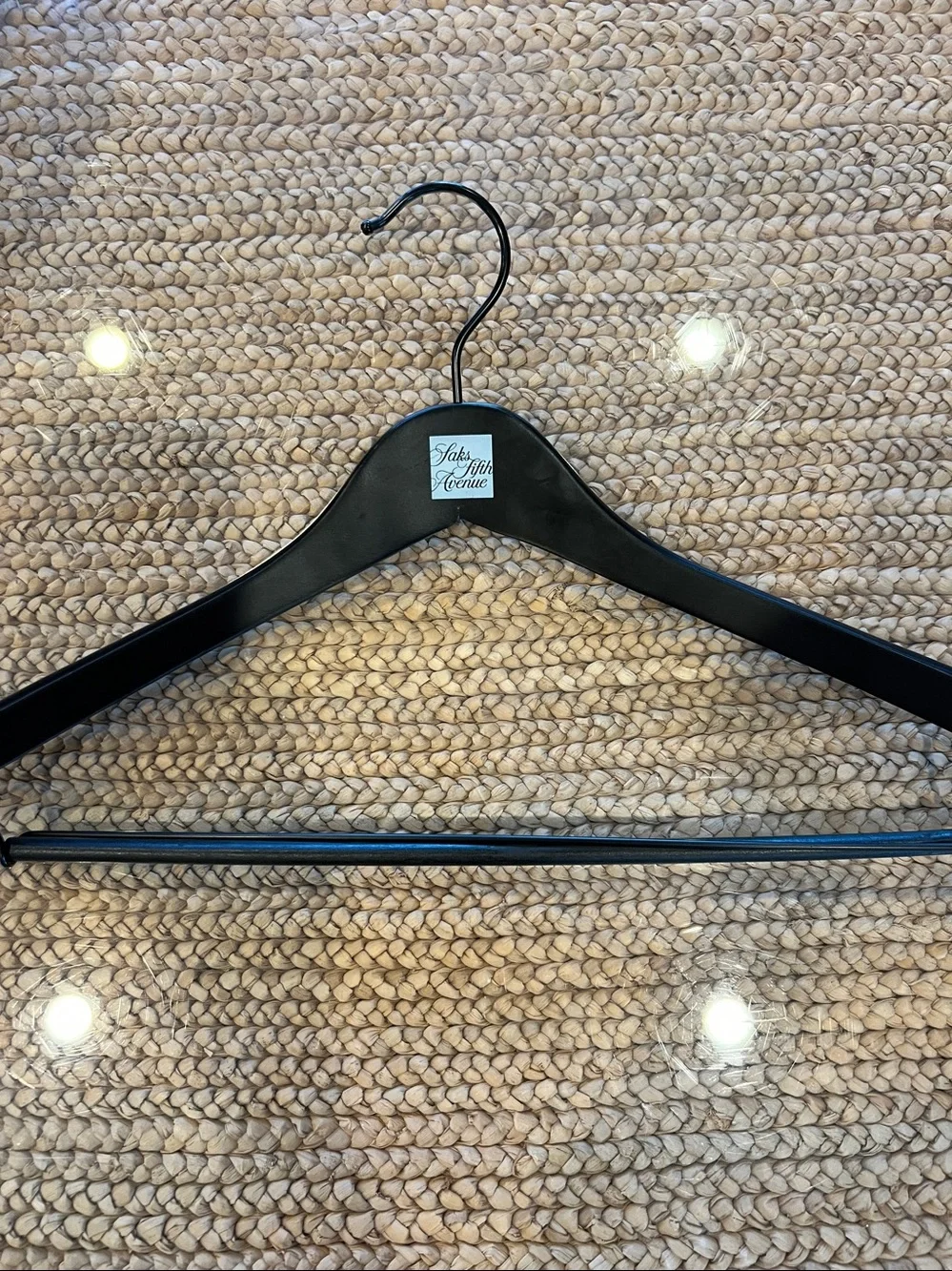 5 Saks Fifth Avenue+ Logo Wooden Pant/Suit Hangers